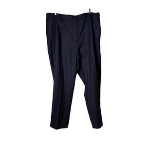 LANDS END  Navy Dress  Slacks Pants Womens Sz 26W NWT 90% Wool 10% Cashmere